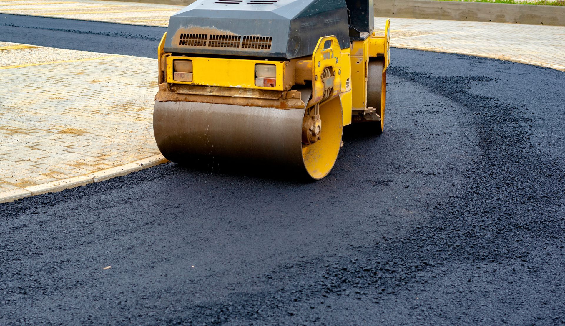 Asphalt crack repair work